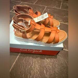 NWT Cat & Jack little girl’s sandals, size 1